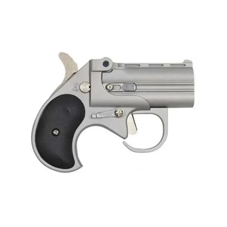 COBRA PISTOL/BEARMAN IND BBG380S   380 ACP 2.75″ 2rds Satin Nickel W/Black Grips