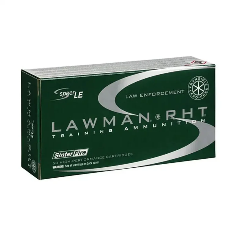 SPEER 9MM LUGER 100GR FRANGIBLE LAWMAN RHT AMMO 50RD SPEER 9MM LUGER 100GR FRANGIBLE LAWMAN RHT AMMO 50RD