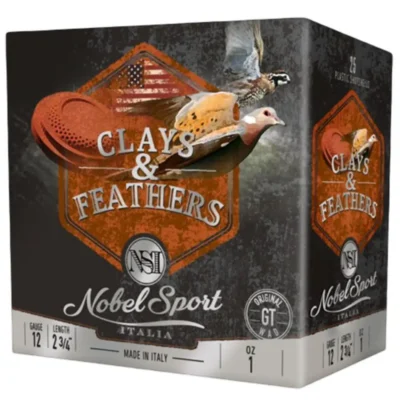 Clays & Feathers 12 Gauge 2 3/4″ 1oz 3 Dram #8 Shot 1300 FPS 250 Rd Case