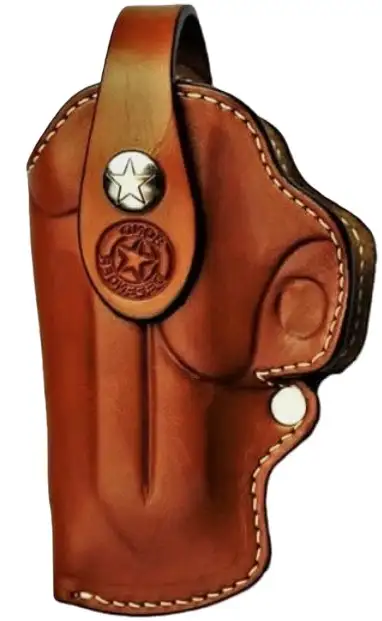 Prem Leather Clip Hol 4.25″ RH Tan/Whte Stitch Prem Leather Clip Hol 4.25″ RH Tan/Whte Stitch