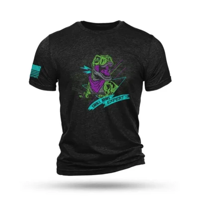 Nine Line T-Rex Black Triblend T-Shirt/ Large