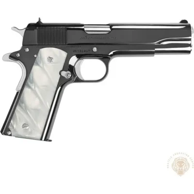 1911 GOV CLASSIC CUSTOM 45 ACP BLACK CHROME SEMI-AUTO HANDGUN 1911 GOV’T CLASSIC 45 ACP 5” BBL (1)8RD MAG BLACK CHROME