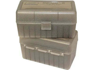 Ammo Box 50 Round Flip Top Clr/Smoke