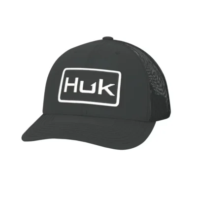 HUK HUK LOGO TRUCKER BLACK