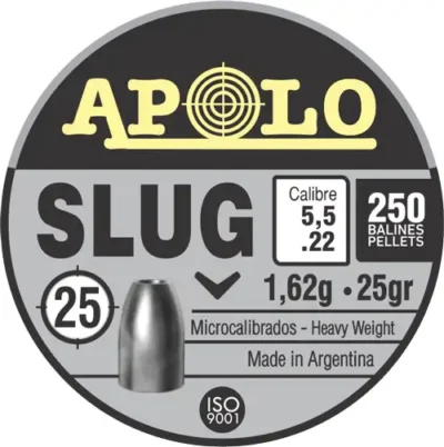 Apolo Slug 25gr 5.5mm .22 Caliber 250rd