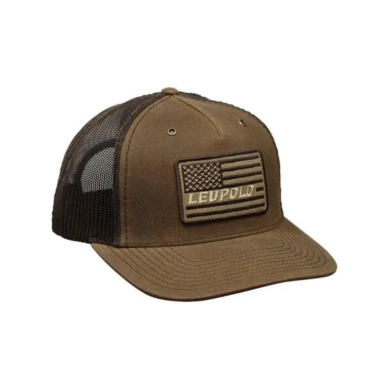 Leupold Flag Waxed Canvas Trucker Buck/Brown
