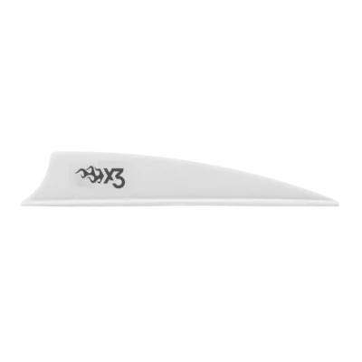 Bohning X3 Vanes Shield Cut 3 in. White 36 pk.