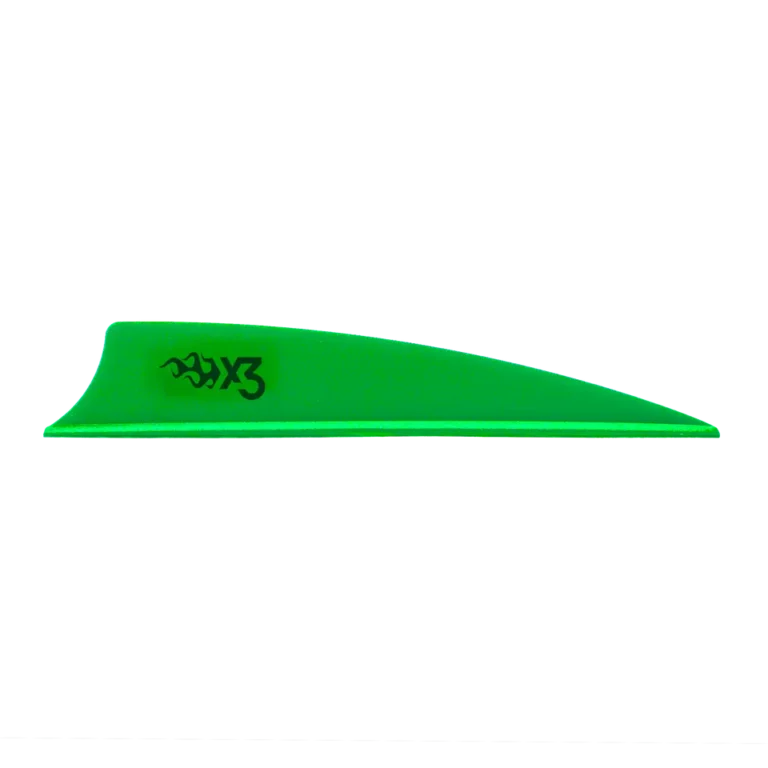 Bohning X3 Vanes Shield Cut 3 in. Neon Green 36 pk.