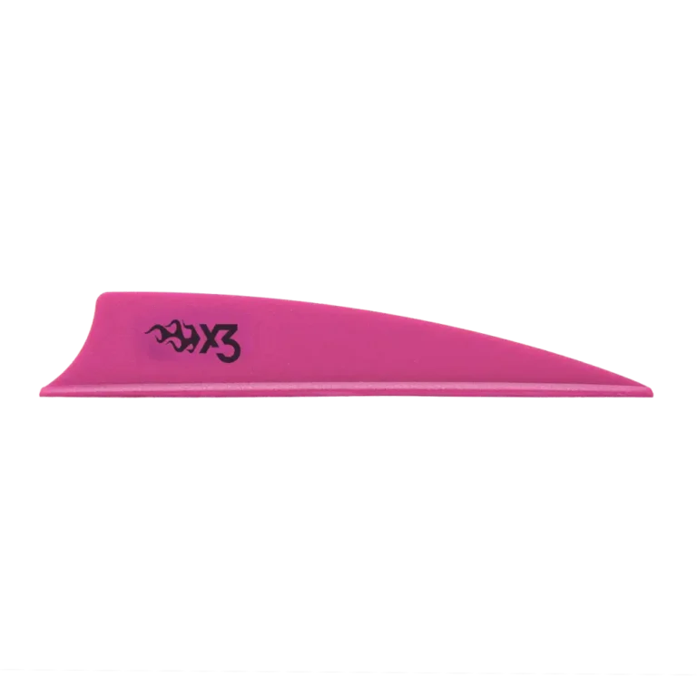 Bohning X3 Vanes Shield Cut 3 in. Hot Pink 36 pk.
