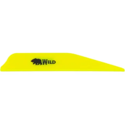 Bohning Wild Vanes 3 in. Neon Yellow 100 pk.