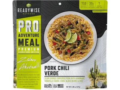 ReadyWise Outdoor Pro Meal Pork Chile Verde Single Pouch