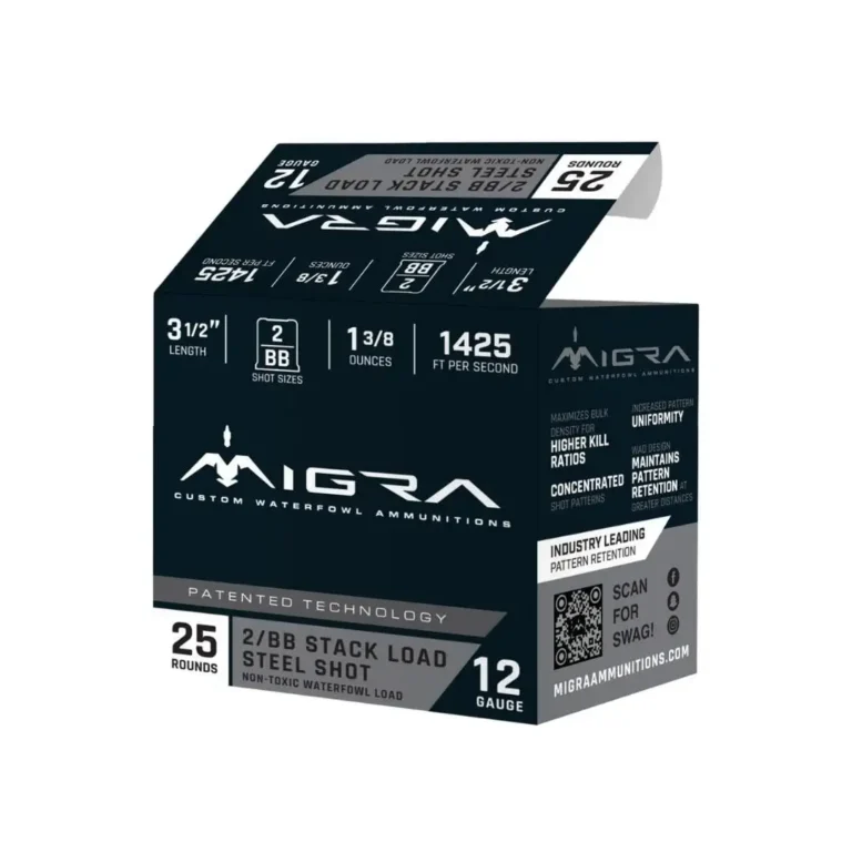 12 Guage 3.5 Inch Steel Shot -Staxd Load 2-BB SHOT 1.58 Ounces 25 rounds