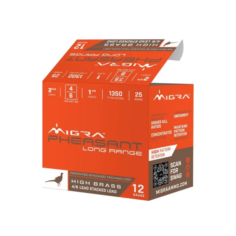 12 Gauge 2.75 Inch High Brass Lead – Staxd Load 4-6 Shot 1.25 Ounces 25 Rds 12 Gauge 2.75 Inch High Brass Lead – Staxd Load 4-6 Shot 1.25 Ounces 25 Rds