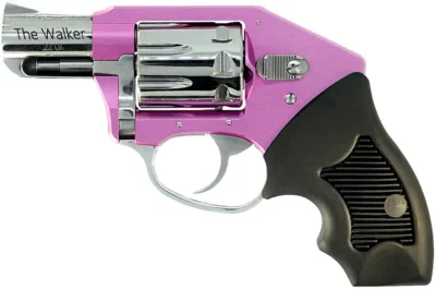 CHARTER ARMS THE WALKER 22 LR 2IN BARREL 8RD PINK/HI-POLISH ALUM FRAME SMALL COMPACT GRIP CONCEALED HAMMER 52251