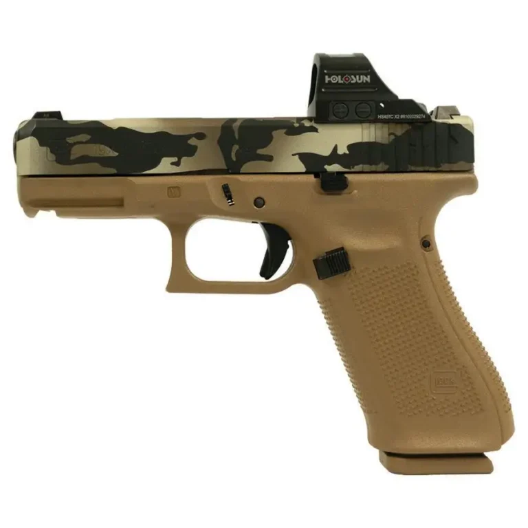 GLOCK 19X (V) 9MM GNS COMM 17RD CAMO PORTED BARREL W/HOLOSUN 507C GLOCK 19X (V) 9MM GNS COMM 17RD CAMO PORTED BARREL W/HOLOSUN 507C