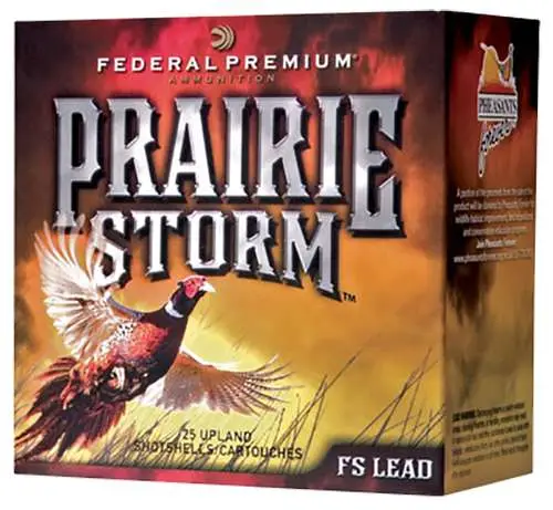 Federal PF204FS4 Prairie Storm FS Lead 20 Gauge 2.75″ 1 oz 4 Shot 25 Bx/ 10 Cs Federal PF204FS4 Prairie Storm FS Lead 20 Gauge 2.75″ 1 oz 4 Shot 25 Bx/ 10 Cs