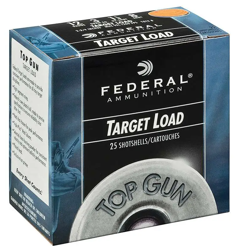 Federal TG1228 Top Gun 12 Gauge 2.75″ 1 oz 8 Shot 25 Bx/ 10 Cs Federal TG1228 Top Gun 12 Gauge 2.75″ 1 oz 8 Shot 25 Bx/ 10 Cs