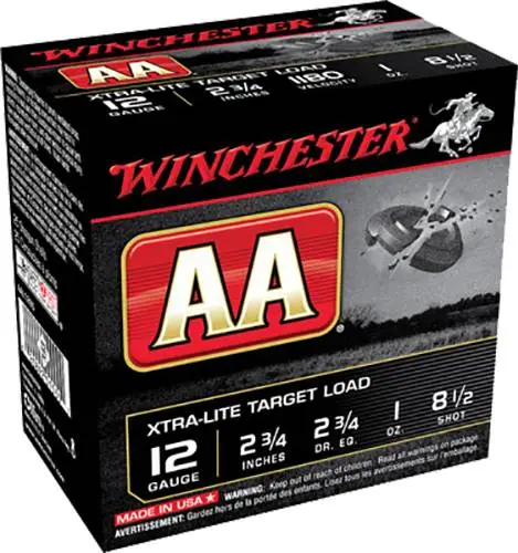 AA ExLtTrgt 12Ga 2.75″ 1oz 2.75dr #8.5 AA ExLtTrgt 12Ga 2.75″ 1oz 2.75dr #8.5