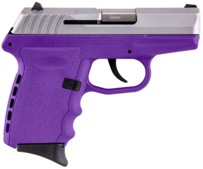 SCCY Industries CPX2TTPU CPX-2  9mm Luger 3.10″ 10+1 Purple Stainless Steel Slid