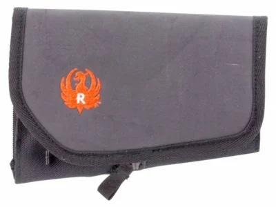 Allen 27069 Buttstock Shell Holder Ruger 8 Rifle Rounds Black/Red Neoprene