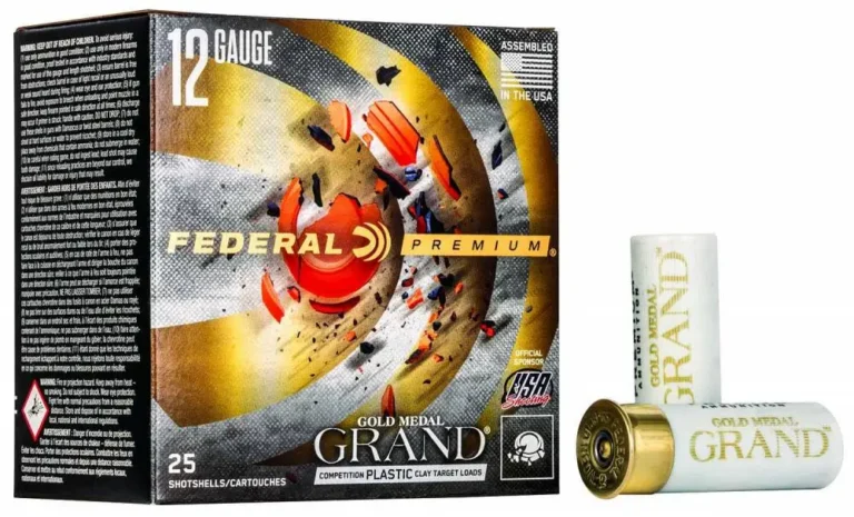 Federal GMT17875 Premium Gold Medal Grand Plastic 12 Gauge 2.75″ 1 1/8 oz 7.5 Sh
