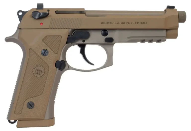 Beretta USA J92M9A3M M9A3 Italy Type F 9mm Luger 5″ 17+1 Flat Dark Earth Cerakot