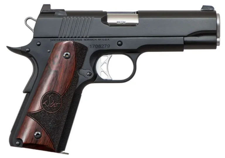 Dan Wesson 01835 Vigil Commander 9mm Luger 4.25″ 9+1 Black Aluminum Wood Grip