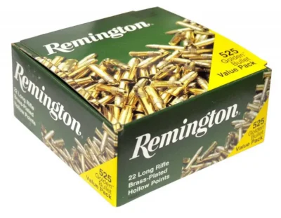 Remington Ammunition 1622C Golden Bullet  22 LR 36 gr Plated Hollow Point 525 Bx