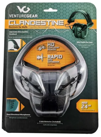 Pyramex VGPME17 Clandestine Electronic Earmuff 24 dB Gray