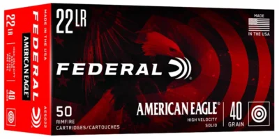 Federal AE5022 American Eagle  22 LR 40 gr Solid 50 Bx/ 100 Cs
