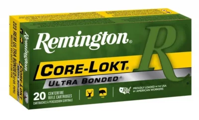 Remington Ammunition R223R8 Core-Lokt  223 Rem 62 gr Core-Lokt Ultra Bonded PSP