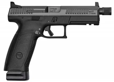 CZ 01543 P-10 Full Size 9mm Luger 4.50″ 10+1 Black Black Interchangeable Backstr