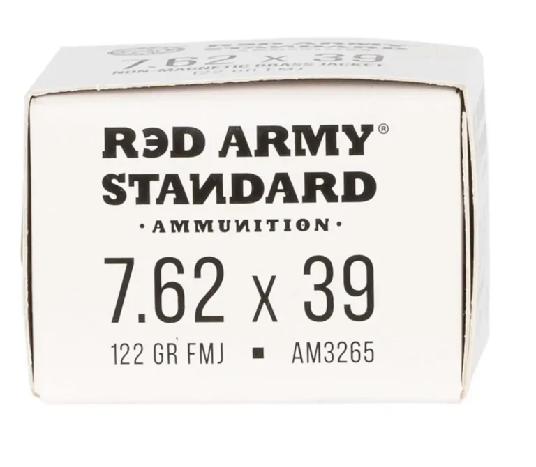 Red Army Standard Red Army Standard 7.62x39mm 122 gr Full Metal Jacket Boat Tail