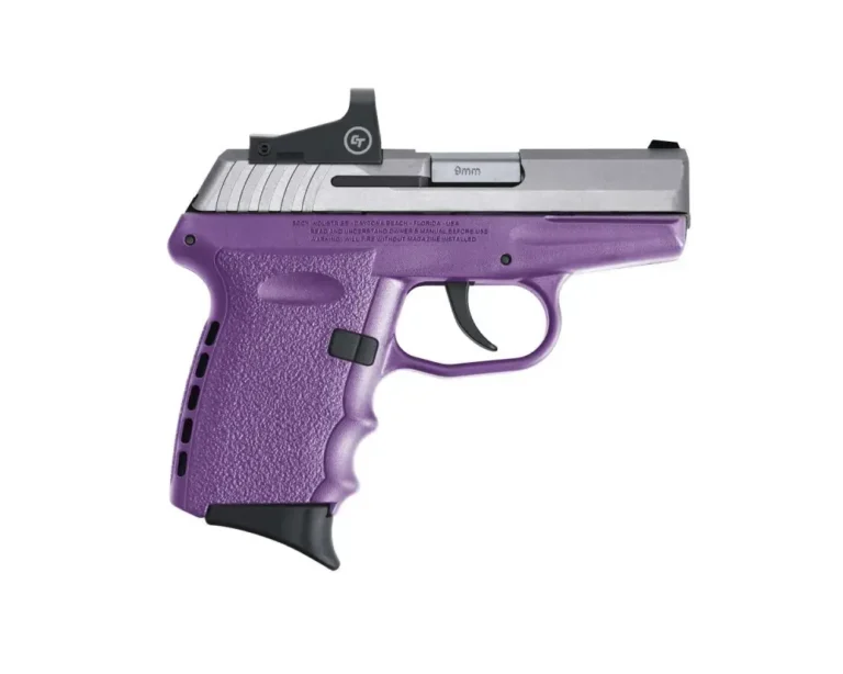 SCCY Industries CPX-2TTPURD CPX-2 RD DAO 9mm Luger 3.10″ 10+1 Stainless Slide Pu