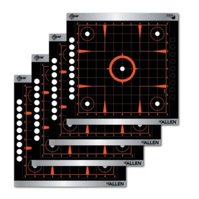 Allen 15238 EZ Aim Reflective Self-Adhesive Paper 12″ x 12″ Grid Black/Orange 4