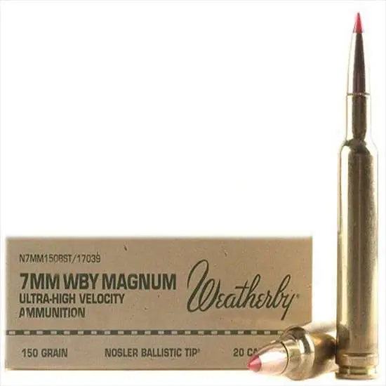 Weatherby N7MM150BST Select Plus 7mm Wthby Mag 150 gr Nosler Ballistic Tip (NBT Weatherby N7MM150BST Select Plus 7mm Wthby Mag 150 gr Nosler Ballistic Tip (NBT