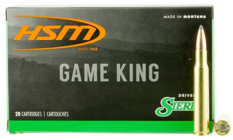 HSM 300639N Game King 30-06 Springfield 150 gr Spitzer Boat Tail (SBT) 20 Bx/ 2 HSM 300639N Game King 30-06 Springfield 150 gr Spitzer Boat Tail (SBT) 20 Bx/ 2