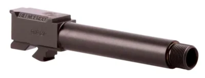 SilencerCo AC1726 Threaded Barrel Glock 43 Compatible 9mm 3.39″ Black