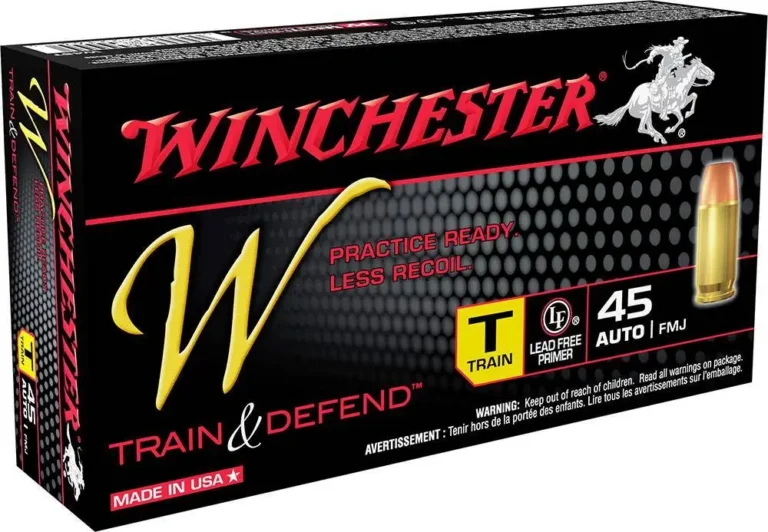 Winchester Ammo W45T W Train And Defend 45 ACP 230 gr Full Metal Jacket (FMJ) 5 Winchester Ammo W45T W Train And Defend 45 ACP 230 gr Full Metal Jacket (FMJ) 5