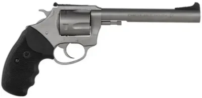 Charter Arms 73560 Mag Pug Target 357 Mag 5 Round 6″ Stainless Steel Black Rubbe
