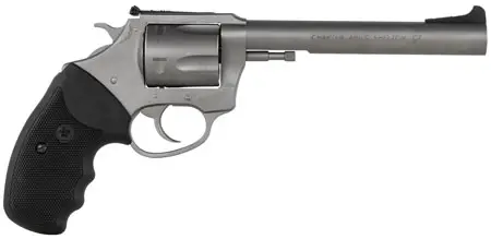 Charter Arms 73560 Mag Pug Target 357 Mag 5 Round 6" Stainless Steel Black Rubbe