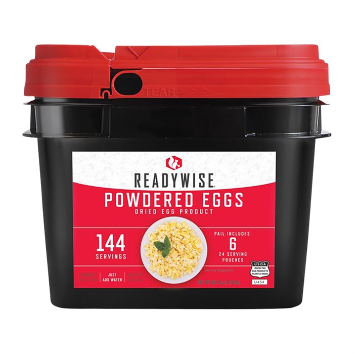 144 Servings Powdered Eggs Bucket