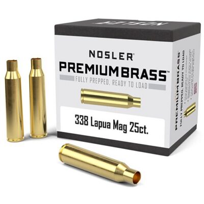 NOSLER BRASS 338 LAPUA 25/CT