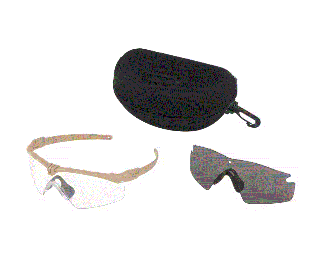 Oakley SI Ballistic M-Frame 3.0 Dark Bone with both Clear and Grey lenses