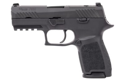 P320 9MM 3.9IN NITRON BLK STRIKER SIGLITE (2) 10RD OR MA COM