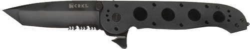 CRKT M16-14ZLEK Tanto Flipper Knife (3.75" Black Serr)