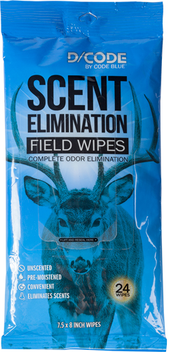 Code Blue D-Code Odor Eliminator Field Wipes