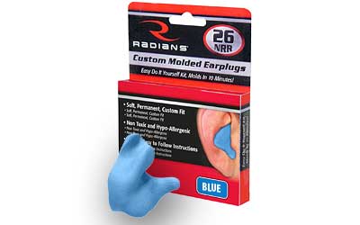 Radians Custom Molded Earplugs Retail Box Blue