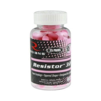 Radians Resistor 32 Foam Ear Plugs Uncorded Pink 25 pr. Jar