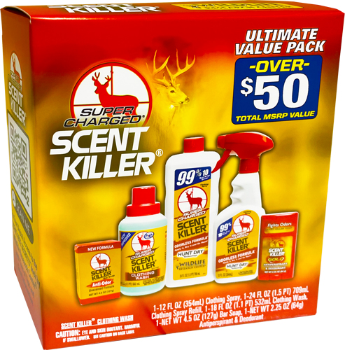 Wildlife Research Super Charged Scent Killer Pack